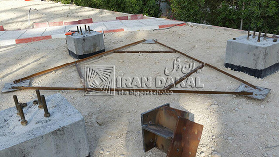 نصب دکل خود ایستا پتروشیمی کاویان 8